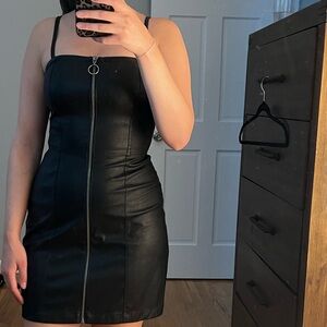 Zip-down Edgy Dress